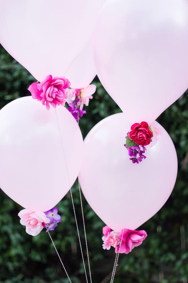 diy flower balloons