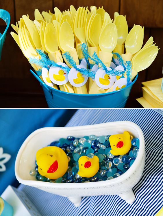 baby shower duck centerpieces