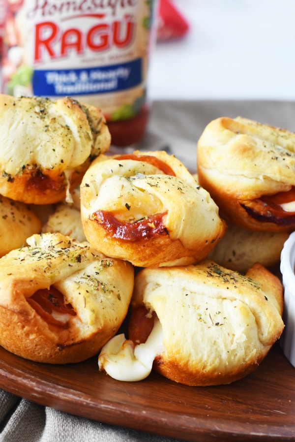 pepperoni pizza bombs baby shower food