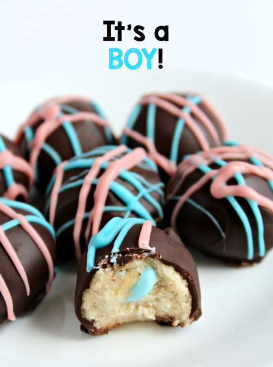 baby boy gender reveal idea