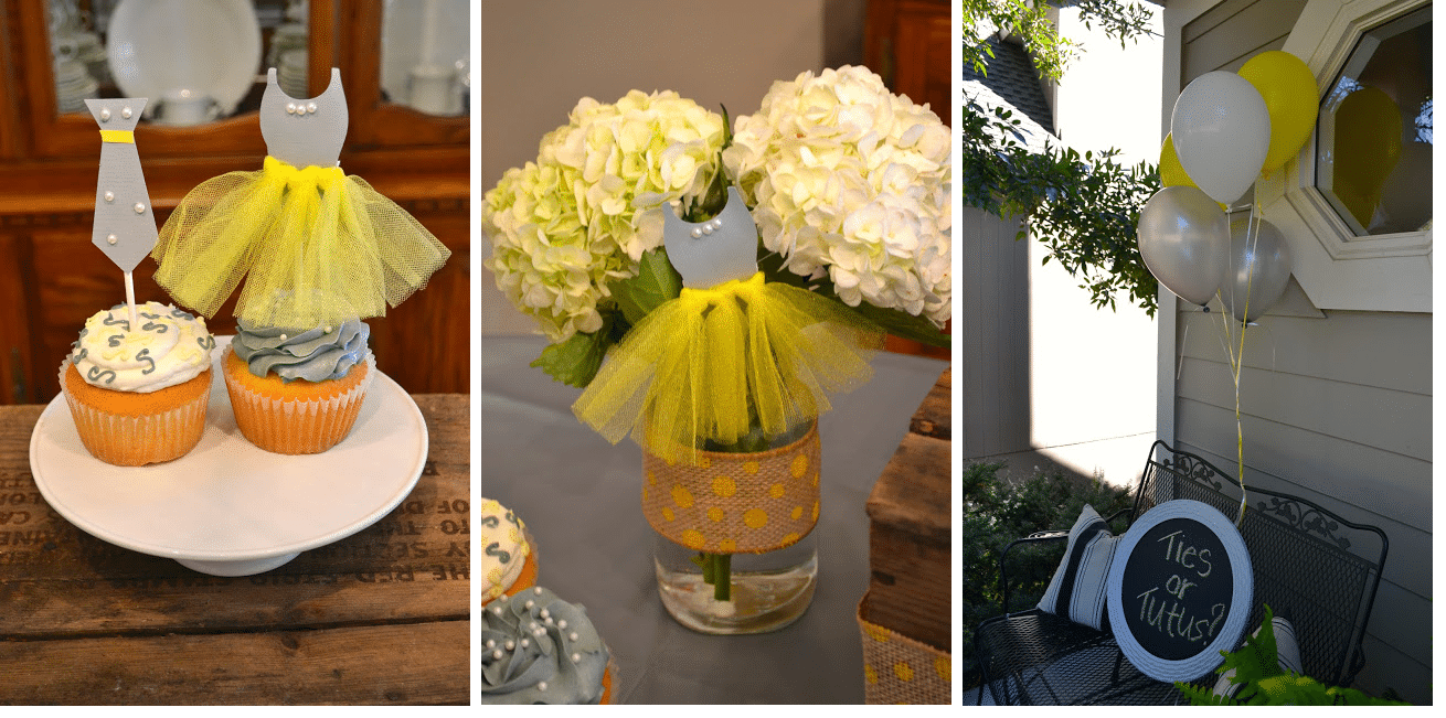 ties or tutus gender reveal party