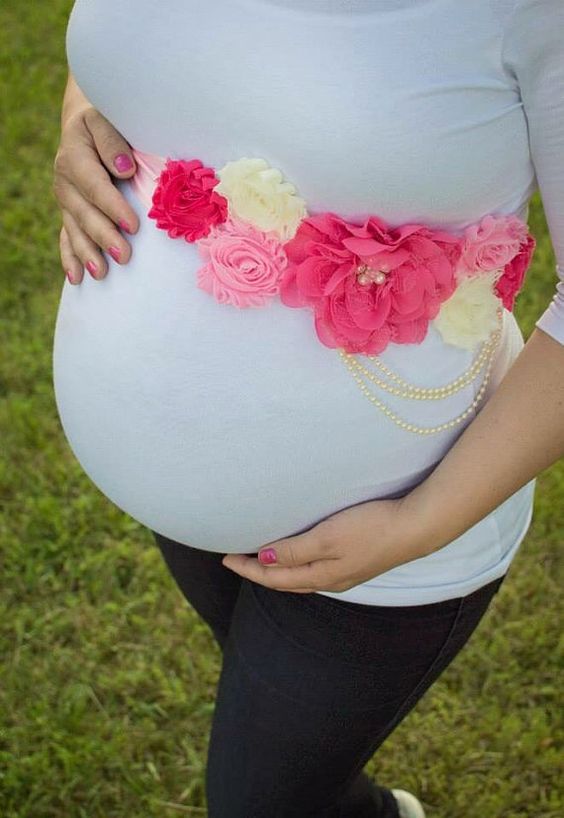 pregnant belly sash