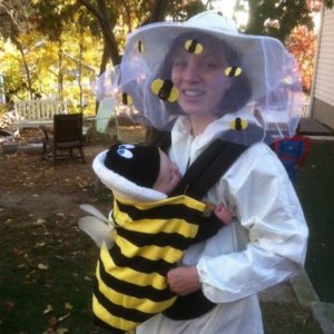 Baby Halloween costumes for girls and for boys. Lots of funny and unique ideas for twins, for mom and baby, for newborns, for baby in a stroller or baby in a carrier or wagon. #babyhalloween #costumes #scary