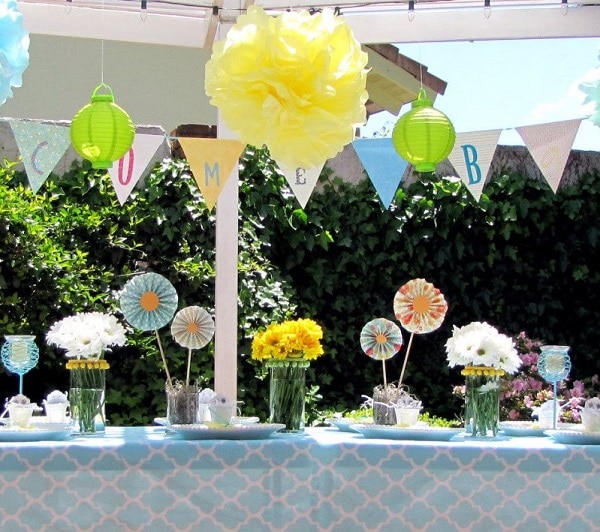 Cheap baby shower ideas for boy and for girls and for neutral showers. Get tips for planning a baby shower on a budget, with hacks from Dollar Stores. Find out how to make a DIY decoration for your centerpieces, favors and prizes. Also learn where to find free baby shower games... and more.
