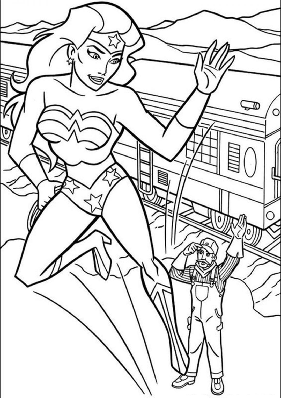 Free Easy To Print Wonder Woman Coloring Pages Tulamama