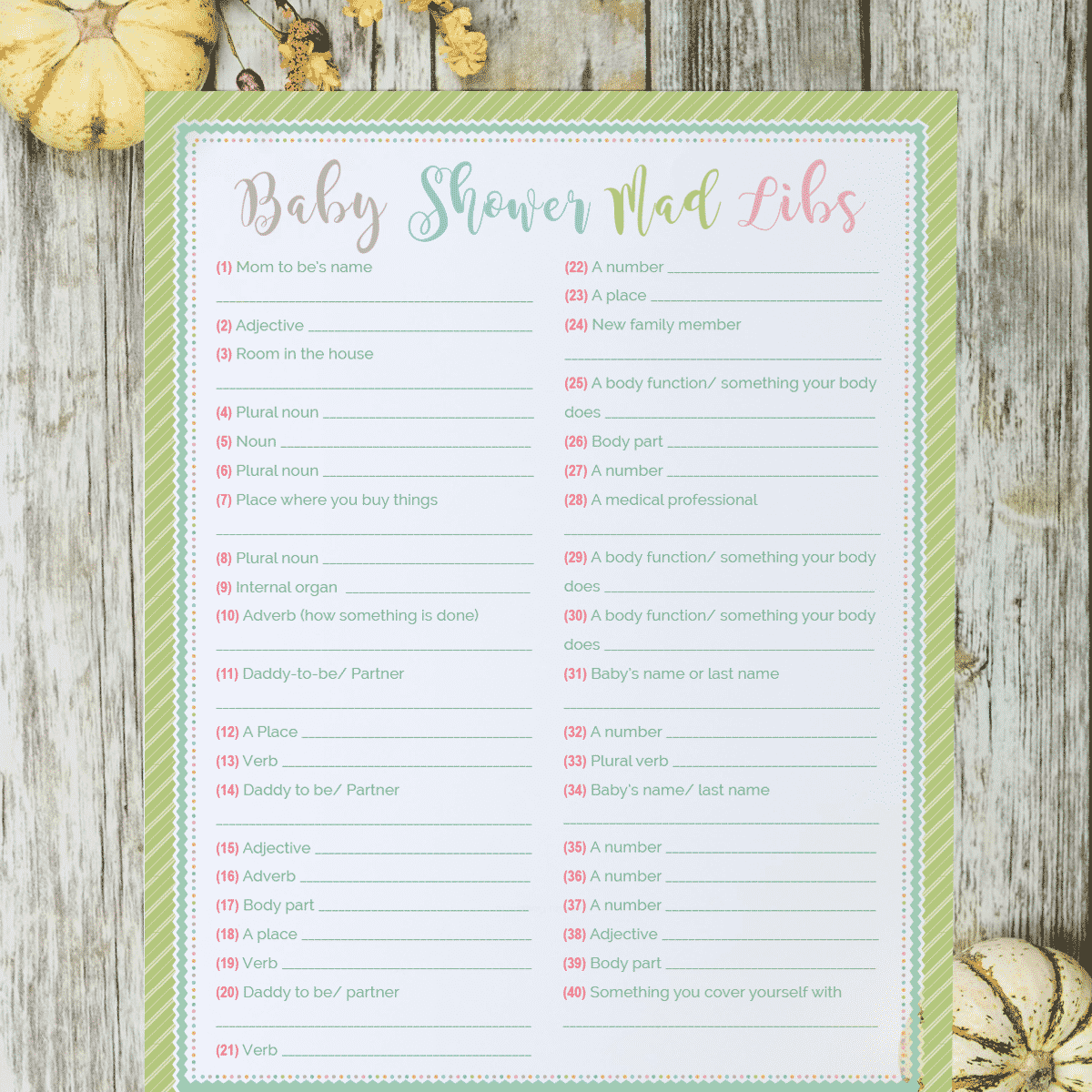 Editable Baby Trivia Quiz Game Printable Baby Shower Game -  Portugal