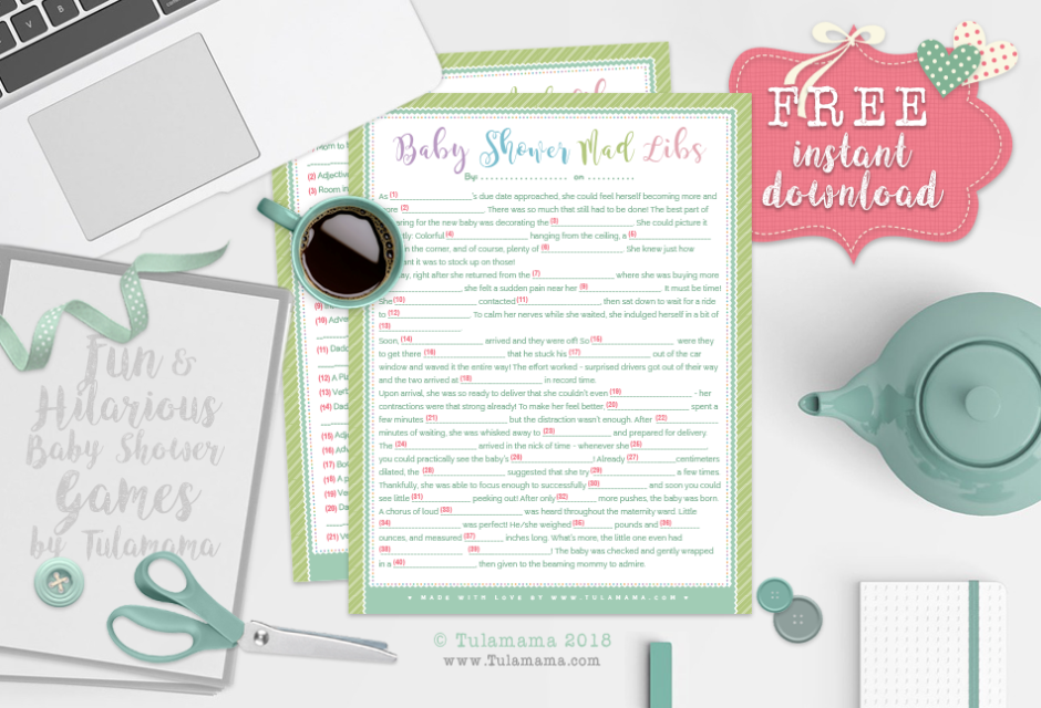 The Easiest & Funniest Baby Shower Mad Libs - Tulamama