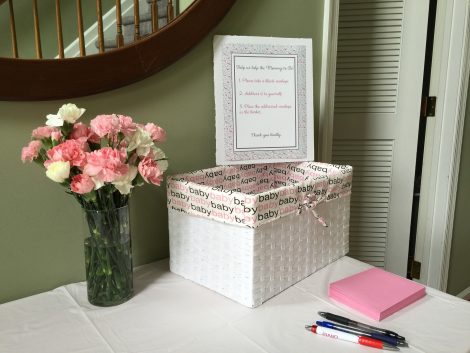 self address thank you cards for baby shower