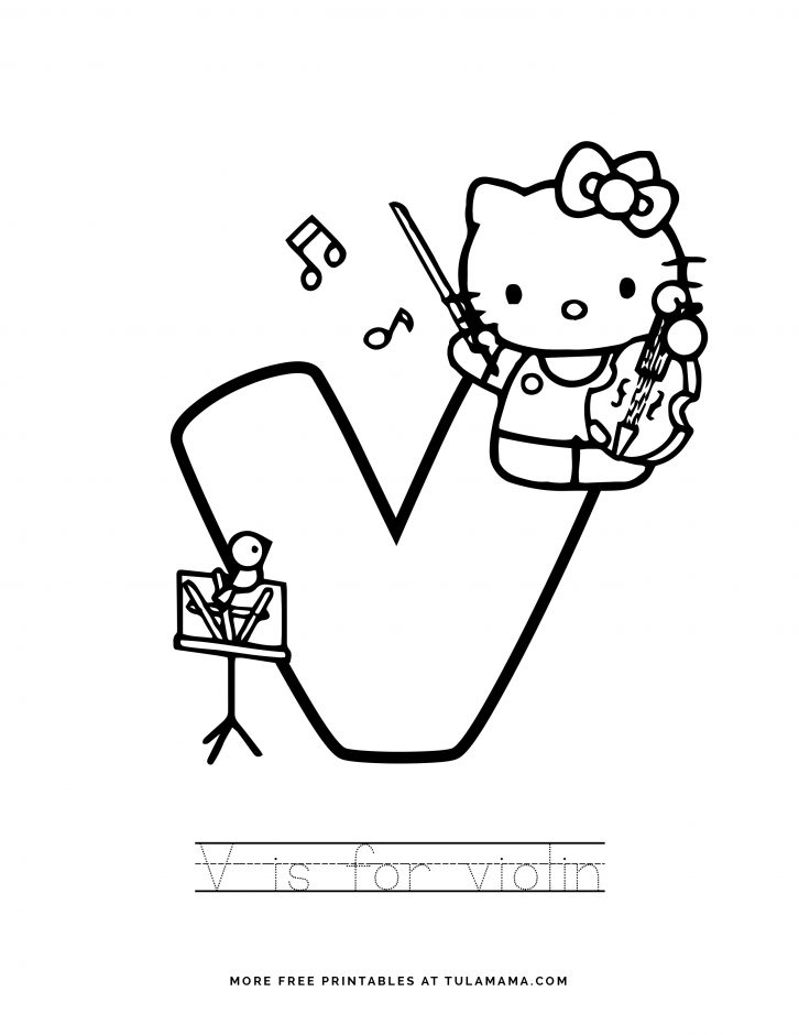 Download Free Printable Hello Kitty Tracing Letters Worksheets ...