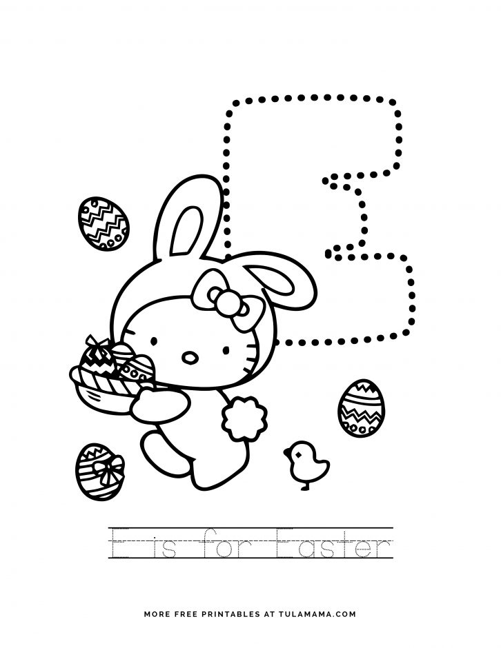 free printable hello kitty tracing letters worksheets tulamama