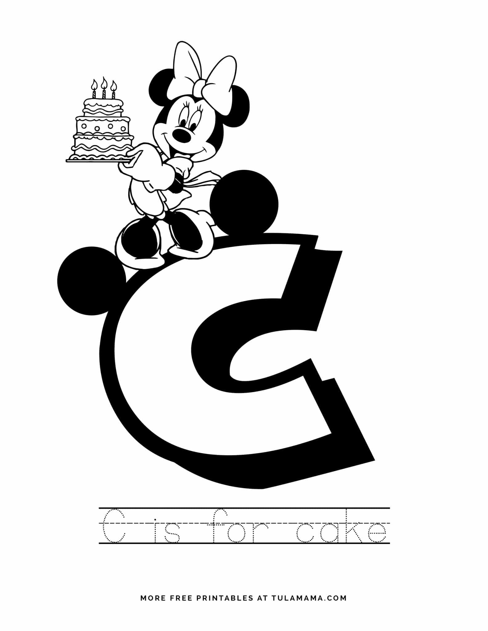 Free Printable Mickey Mouse ABC Letter Tracing For Preschoolers - Tulamama