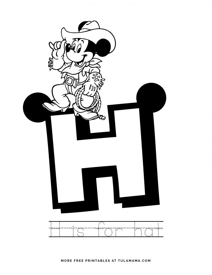 Mickey Mouse ABC Letter Tracing