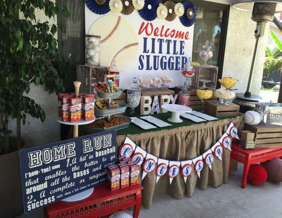 baseball baby shower decorations