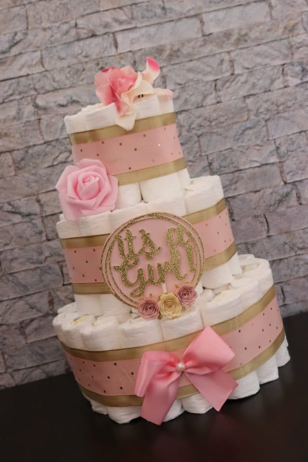 diaper cake for baby shower