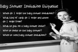 baby shower invitation etiquette cover