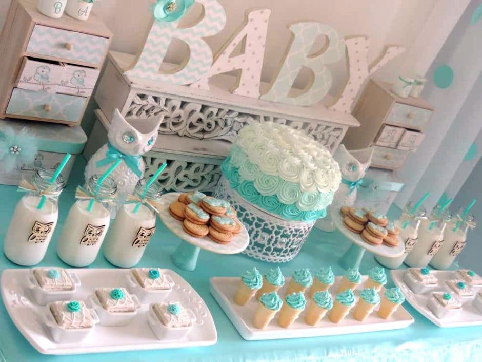 owl baby shower decorations