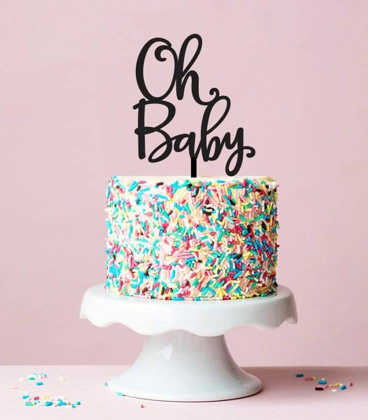 Gender Reveal Cake Ideas 24