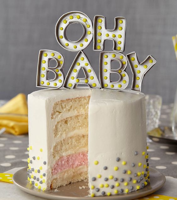 Gender Reveal Cake Ideas 34