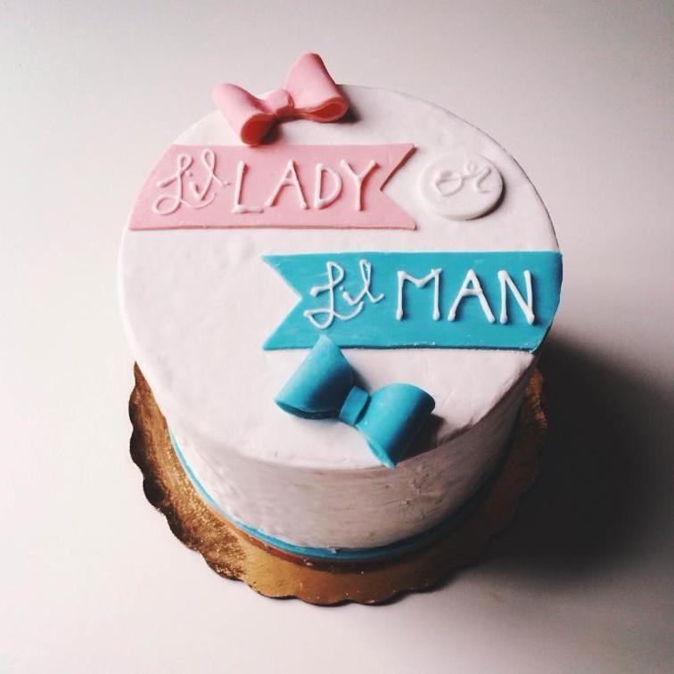 Gender Reveal Cake Ideas 45
