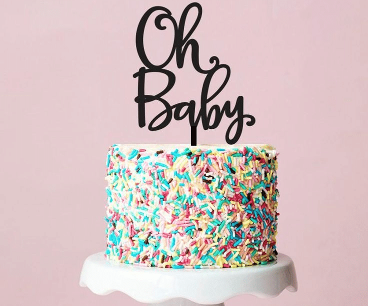 Sprinkle baby shower store cake