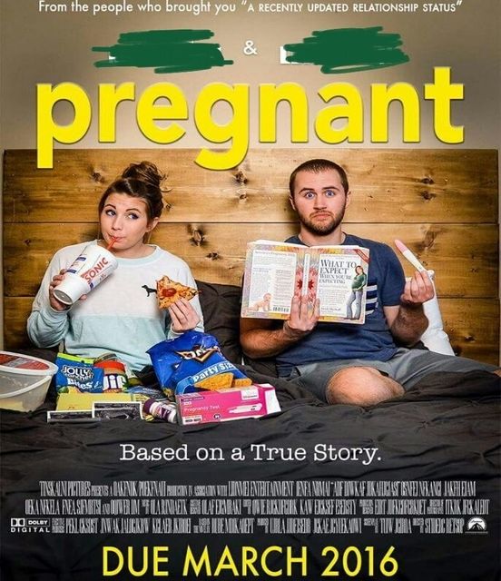 movie poster pregnancy announcements