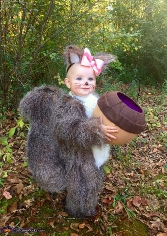 Baby Halloween costumes for girls and for boys. Lots of funny and unique ideas for twins, for mom and baby, for newborns, for baby in a stroller or baby in a carrier or wagon. #babyhalloween #costumes #scary