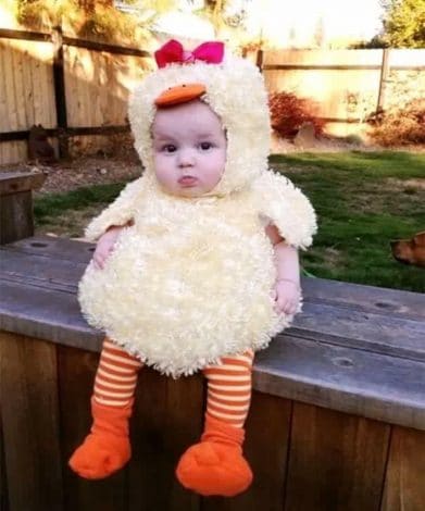 Baby Halloween costumes for girls and for boys. Lots of funny and unique ideas for twins, for mom and baby, for newborns, for baby in a stroller or baby in a carrier or wagon. #babyhalloween #costumes #scary