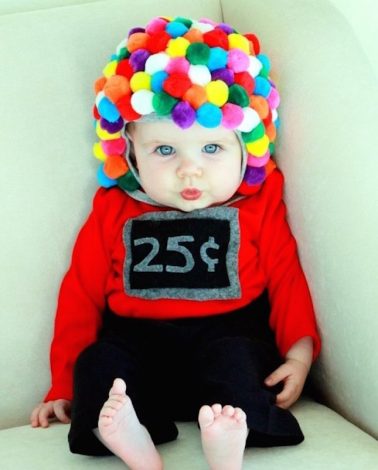 Baby Halloween costumes for girls and for boys. Lots of funny and unique ideas for twins, for mom and baby, for newborns, for baby in a stroller or baby in a carrier or wagon. #babyhalloween #costumes #scary