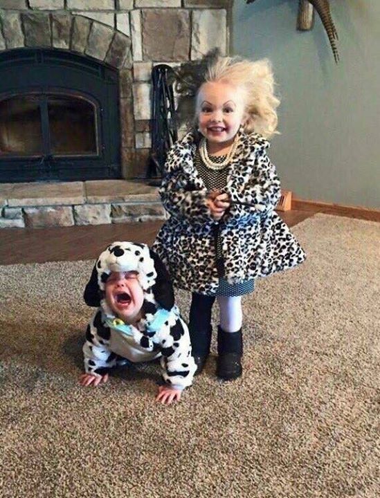Baby Halloween costumes for girls and for boys. Lots of funny and unique ideas for twins, for mom and baby, for newborns, for baby in a stroller or baby in a carrier or wagon. #babyhalloween #costumes #scary