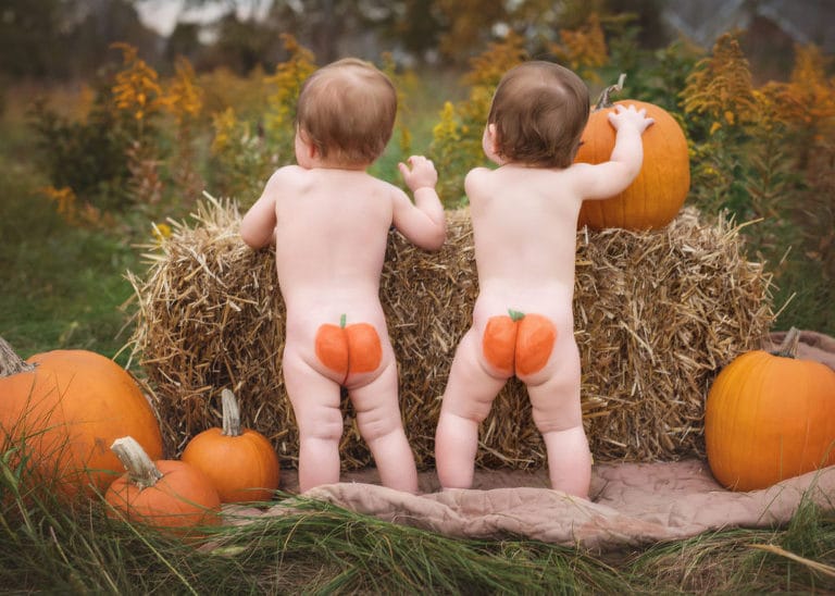 Baby Halloween costumes for girls and for boys. Lots of funny and unique ideas for twins, for mom and baby, for newborns, for baby in a stroller or baby in a carrier or wagon. #babyhalloween #costumes #scary