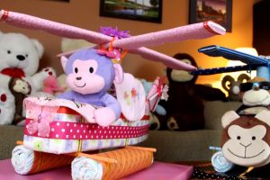 helicopter diaper cake