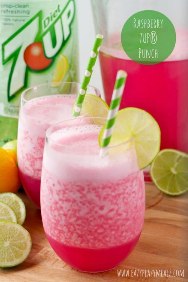 Pink punch recipes are delicious and colorful. Prepare them for birthday party or for baby shower celebrations. You can make them nonalcoholic for kids, with ice cream, with sherbet, and with alcohol too. Included is a recipe for pink punch with pineapple juice, strawberry, and more. #pinkpunch #refreshments