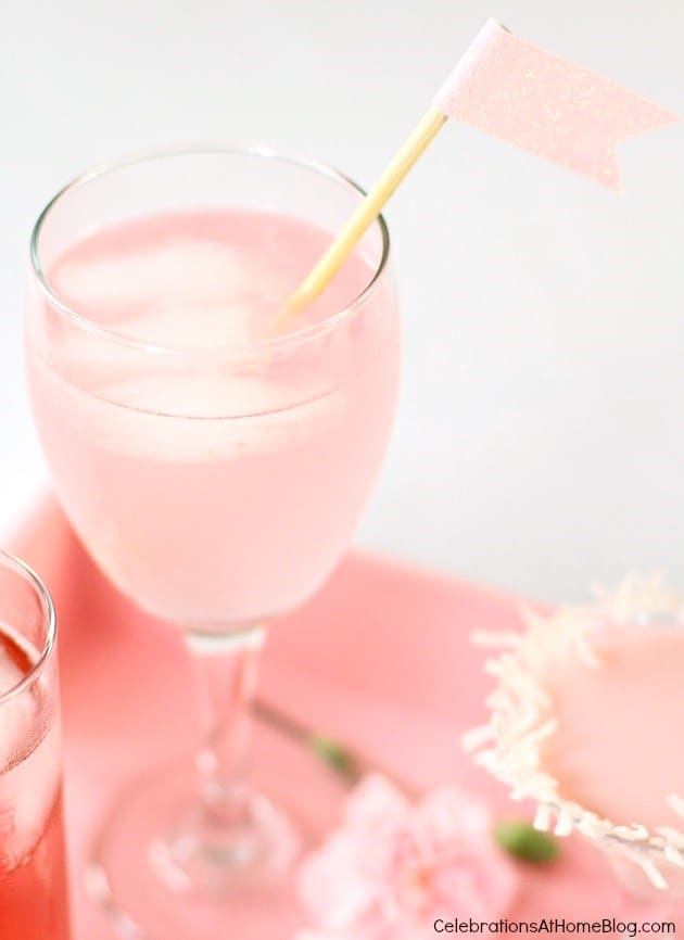 Pink punch recipes are delicious and colorful. Prepare them for birthday party or for baby shower celebrations. You can make them nonalcoholic for kids, with ice cream, with sherbet, and with alcohol too. Included is a recipe for pink punch with pineapple juice, strawberry, and more. #pinkpunch #refreshments