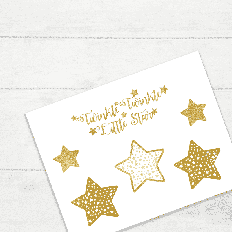 Twinkle Twinkle Little Star Party Baby Shower Printables Tulamama