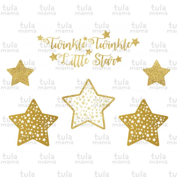 Twinkle Twinkle Little Star Baby Shower Clip Art - Tulamama
