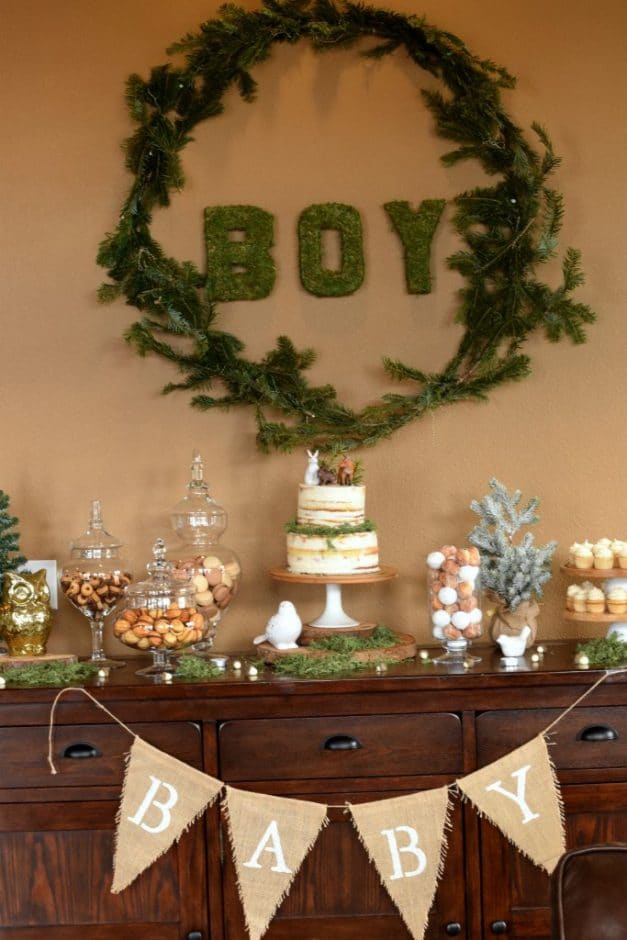 Woodland Themed Baby Shower Decorations : Modern Woodland Themed Baby Shower / We love a fun woodland themed baby shower!