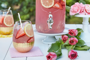 Pink punch recipes are delicious and colorful. Prepare them for birthday party or for baby shower celebrations. You can make them nonalcoholic for kids, with ice cream, with sherbet, and with alcohol too. Included is a recipe for pink punch with pineapple juice, strawberry, and more. #pinkpunch #refreshments