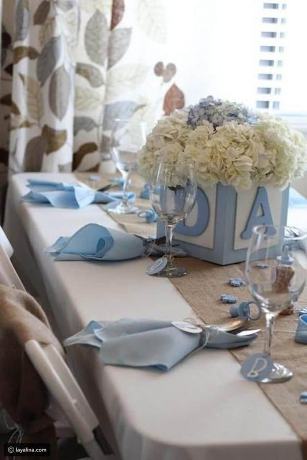 Baby shower boy table clearance ideas