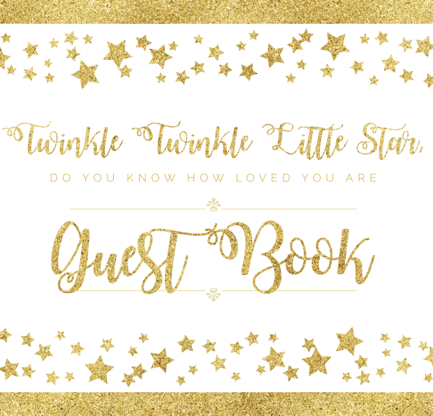 Twinkle Twinkle Little Star Baby Shower Sign In Books Tulamama