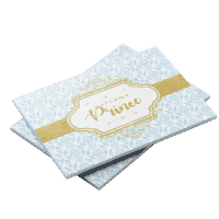 Prince theme baby shower guest book Blue