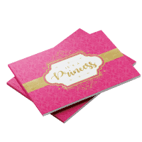 Princess theme baby shower guest book Pink