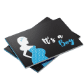 It's a boy baby shower guest book blue