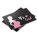It's a girl baby shower guest book pink