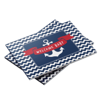 Nautical theme baby shower guest book