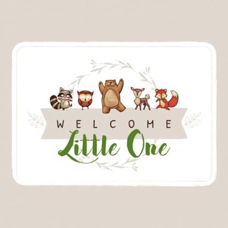 woodland theme baby shower guest book