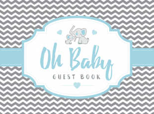 Elephant Themed Baby Shower Guest Books Tulamama