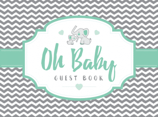 Elephant Themed Baby Shower Guest Books Tulamama