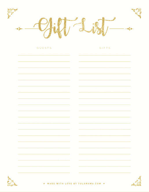 Free Printable Gift Tracker For Any Occasion Tulamama Free Printable Gift Tracker For Any Occasion Tulamama