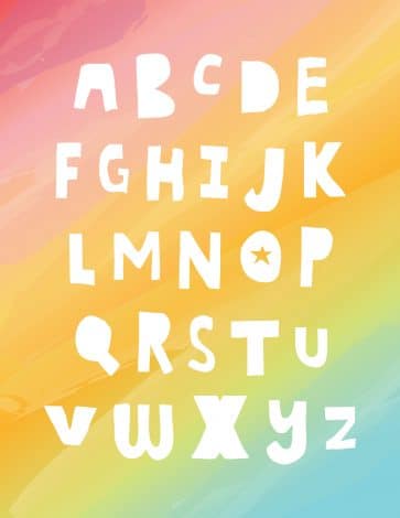 ABC Alphabet Letters Wall Art For Kids Room, Playroom, Classroom -  Educational Wall Art | Poster