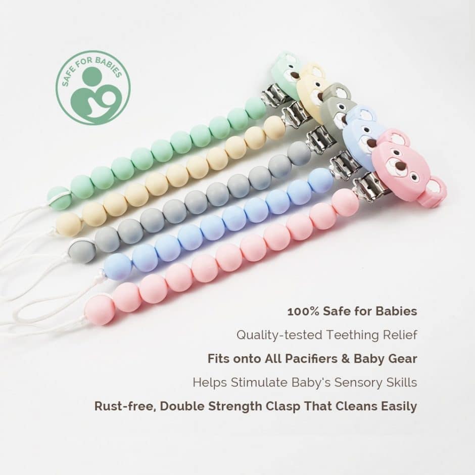 Pacifier Clip for Baby Boy Paci Clip for all pacifiers you pick Soothie,  Nuk, Mam Avent pacifier holder, Daycare pacifier holder